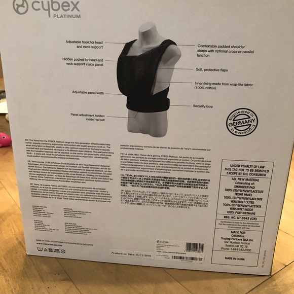 Cybex Yema Platinum Baby Carrier - Picture 4 of 8